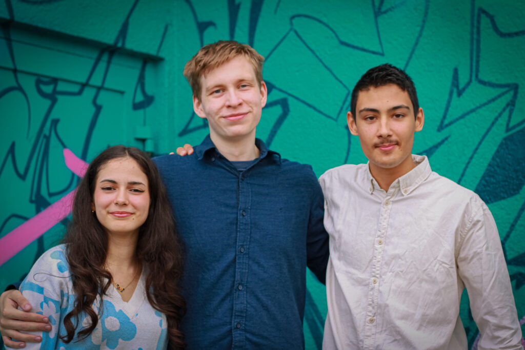 Bild der drei Schülersprecher:innen
