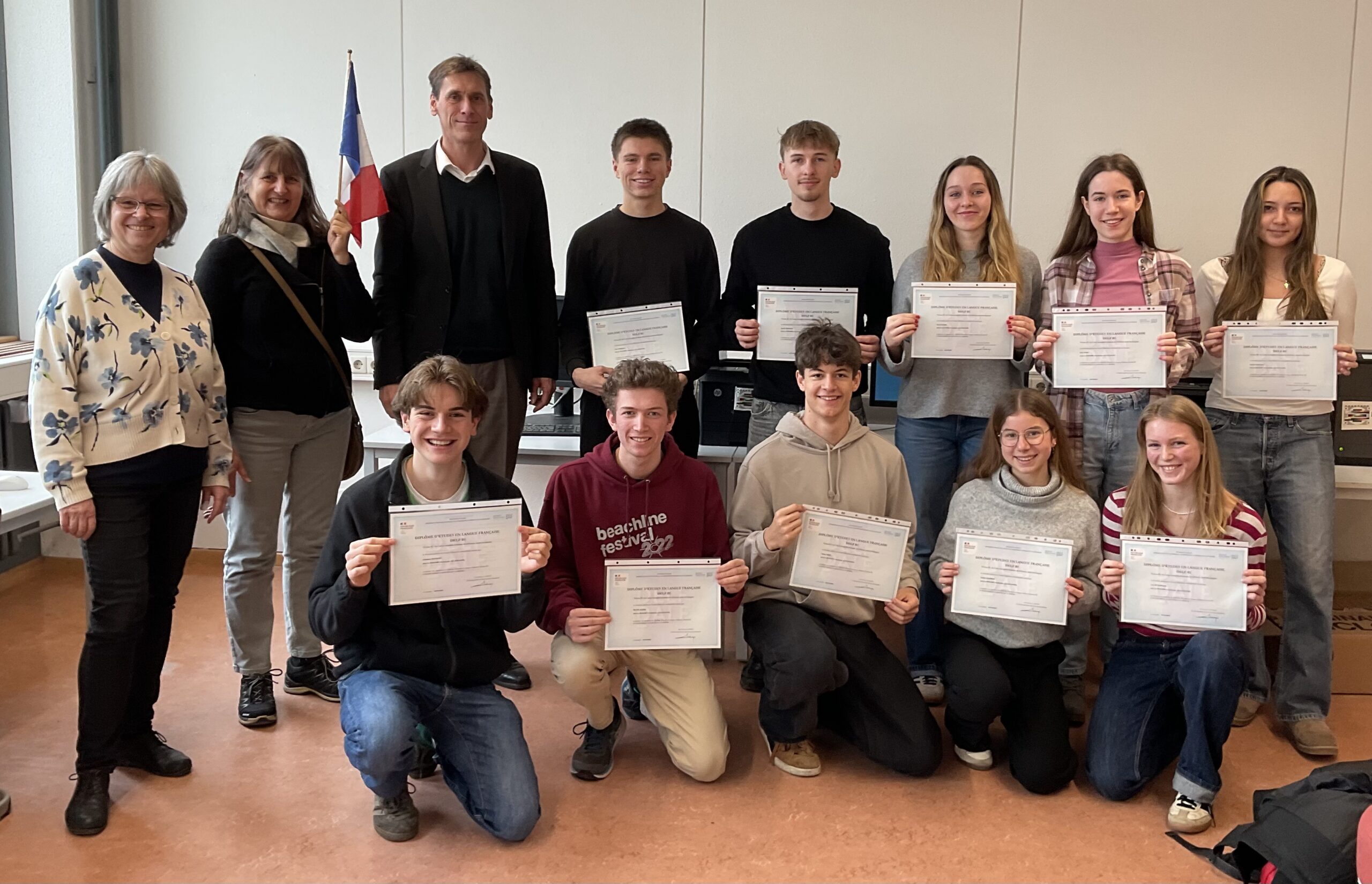 Übergabe der Sprachdiplome „DELF scolaire B1“