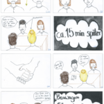 Comic der HGK-Streitschlichter über ihre Arbeit